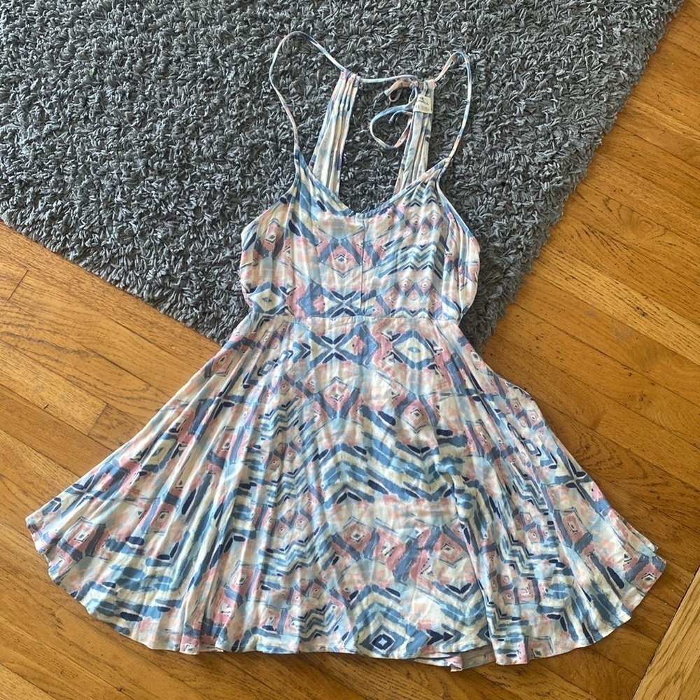 O'Neill Juniors Impression Woven Printed Dress Size XS